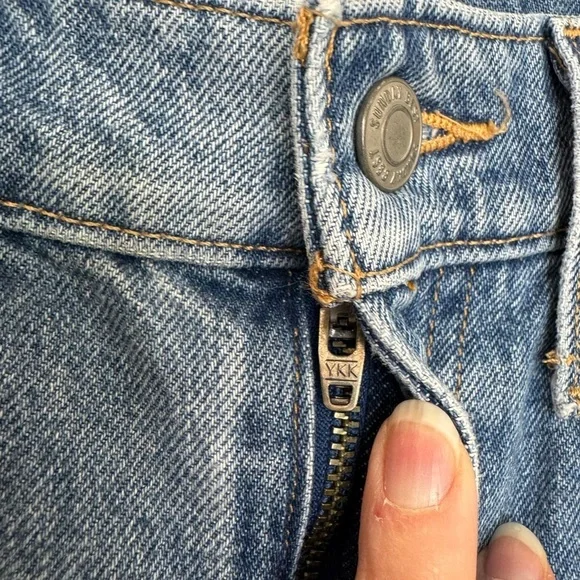 Aritzia Sunday Best Blue Straight Leg Jeans High-Waisted size 25 - Picture 4 of 8